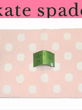 Kate Spade New York Pink and White Polka Dot Rug